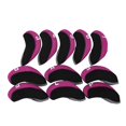 thumbnail image 1 of Almencla 11 Pcs Iron Headcover Anti Scratch Numbered Headcover Protector Guard 4 9, P, S, Rosy, 1 of 8