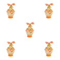 thumbnail image 1 of Dalazy Eco-friendly Dragonfly Decorative Glass Perfume Bottle Sturdy And Durable Gifts Refillable orange 5Set, 1 of 6