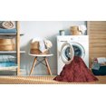 thumbnail image 2 of Ahgly Company Tapis Rond Lavable en Machine Intérieur Transitionnel Rouge Bordeaux, 4 Pieds Rond, 2 of 7