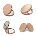thumbnail image 2 of Lubelski Portable Solid Color Metal Round Case Double-Side Pop-Up Pocket Makeup Mirror, 2 of 7