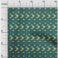 thumbnail image 1 of oneOone Organic Cotton Voile Fabric Square|Diamond & Triangle Geometric Printed Fabric 1 Yard 42 Inch Wide, 1 of 1
