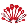 thumbnail image 1 of Amdohai 10PCS Cooking Utensils Kitchen Utensil Set Silicone Kitchenware Set Stainless, 1 of 7