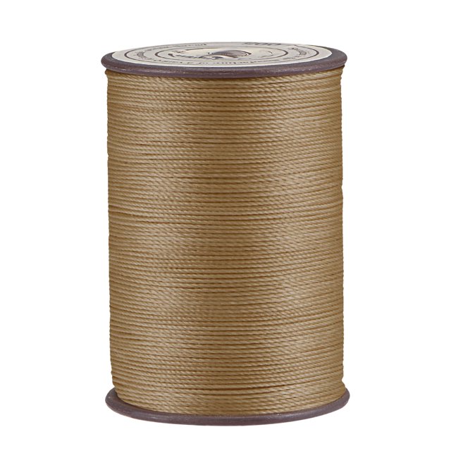 Unique Bargains Fil Ciré en Polyester Brun Pâle, 137 Verges