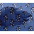 thumbnail image 4 of oneOone Viscose Chiffon Fabric Leaves & Floral Block Printed Craft Fabric BTY 42 Inch Wide, 4 of 4