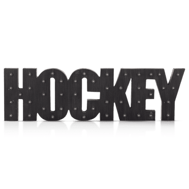 Bouclair Black Hockey LED Decorative Word