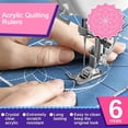 thumbnail image 4 of 6 Pcs de Règles de Quilting en Acrylique, Jauges de Gabarit de Patchwork DIY, Kits d'Accessoires de Quilting pour Machine à Coudre, 4 of 9