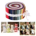 thumbnail image 2 of Bandes de Tissu en Coton Roulées Jelly Rouleaux Roulés Matelassage Tissu d'Artisanat Option1 D 36 Pcs, 2 of 9