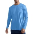 thumbnail image 1 of zfhfof Men's Sun Protection Athletic Shirts Long Sleeve Rash Guard Swim T-Shirts Lightweight Quick Dry Fishing Running Workout Shirts, 1 of 8