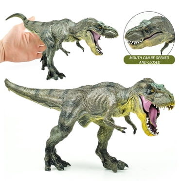 Tyrannosaurus Rex Figurine d'Action Dinosaure Jouet Modèle de Dino Réaliste avec Mâchoire Mobile Figurine T-Rex Écoresponsable pour Enfants Jeu Imaginatif Éducation