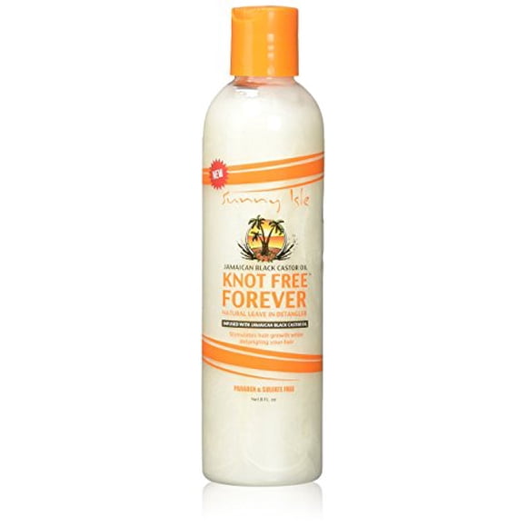 Sunny Isle Jamaican Black Castor Oil Knot Free Forever Leave In Detangler, 8 Fluid Ounce