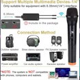 thumbnail image 5 of Wireless Microphones for Professional Microphone System, High Sensitivity Microphones with Plug and Play Design for Bluetooth Receiver, Compact Receiver with Anti-Interference, 5 of 5