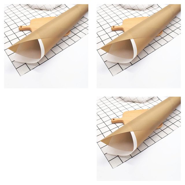kurtrusly Baking Mats Heat-resistant Reusable Non-stick DIY Crafts Cake Pastry Cooking Pads Bakeware Household Restaurants White S 3Set