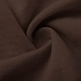 thumbnail image 5 of Pisexur Robes d'Été pour Femmes en Doux Lin-Coton Robes d'Été pour Femmes Décontractées à Col en V Manches 3/4 Robe Maxi Ample Confortable Fluide Robes pour Femmes Couleur Unie à Volants Boho Longues Robes P-2TG Brun, 5 of 5