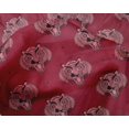 thumbnail image 4 of oneOone Silk Tabby Fabric Animal Face Block Printed Fabric 1 Yard 42 Inch Wide, 4 of 4