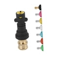 thumbnail image 3 of DYNWAVECA High Pressure Washer Adapter Quick Connect Sturdy Replacement Part Accessories Cleaning Tool Pressure Washer Fitting for Car 7 Nozzle Set, 3 of 10