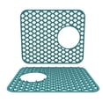 thumbnail image 2 of Binwennn Countertop Dish Rack Self Draining Dish Rack Silicone Kitchen Protector Mat Folding Heat Non Kitchen Mats Grid Accessory Grey For Bottom Of Farmhouse Stainless Steel Porcelain, 2 of 8