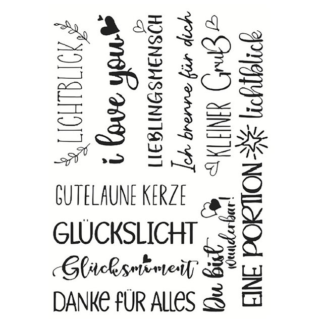 Fridja Christmas Candle Stickers with Various Pattern, Candle Tattoos Christmas Decoration, Water Slide Film Candles for Christmas Decoration, Candle Decorating, Ultra Light Water Sticker(Black)