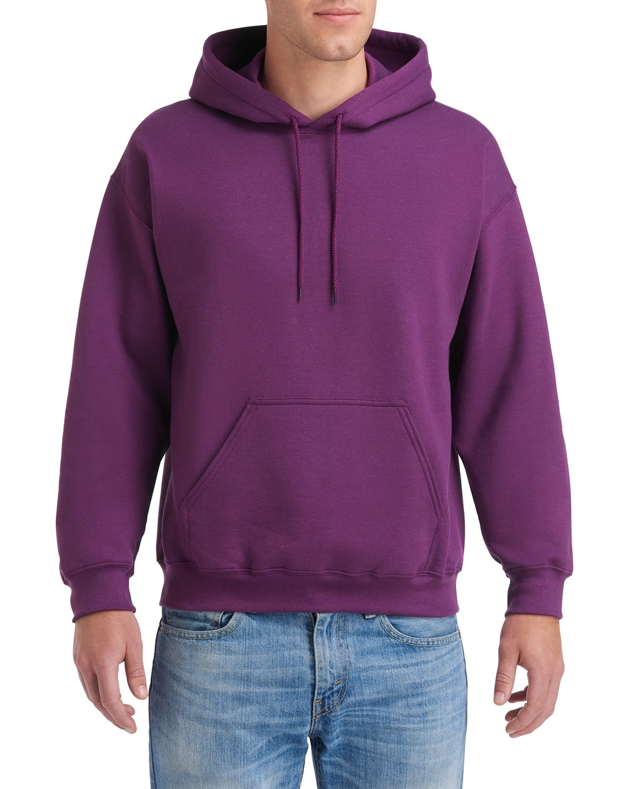 Gildan Mens Heavy Blend Hooded Sweatshirt, M, Plum