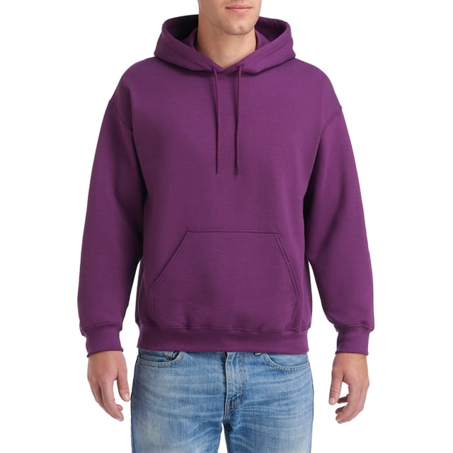 Gildan Mens Heavy Blend Hooded Sweatshirt, M, Plum