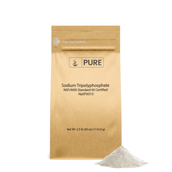 Pure Original Ingredients Sodium Tripolyphosphate (2.5 Lb) Powerful Cleaning Agent Water Softener Laundry Additive