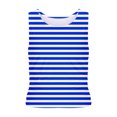 thumbnail image 2 of Plebaso Womens Slim Striped Tank Tops Sleeveless Crewneck Ruched Blouses Summer Casual Basic Tee Tops, 2 of 4