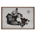 thumbnail image 1 of Carte du Canada encadrée Canadiana, 1 of 6