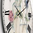 thumbnail image 2 of Designart 'Blossoms on Birch Cottage Bouquet II' Farmhouse wall clock, 2 of 4
