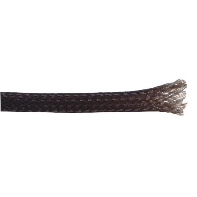 PRO POWER - Gaine Tressée Extensible en Polyester Noir 3mm Dia. 5M