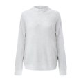 thumbnail image 4 of Mrat Chandail à Col Roulé à Manches Longues et Chemises Femmes Décontracté Chandail à Col Rond Mode Dames Décontracté Uni à Manches Longues Col Roulé Hauts d'Automne Blouse T-Shirt T-Shirt à Manches Longues T-Shirts Femme, 4 of 7