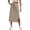Khaki, variant on Huaizzzy Women's High Waist Solid Color Casual Drawstring Side Slit Skater Skirt with Pockets Stretchy Comfortable A Line Mini Skirt Pencil Skirts for Women Knee Length Crib Skirt Girl Skirts for