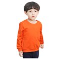 thumbnail image 2 of LSLJS Toddler Baby Boy Girl Fleece Pullover Sweatshirt Solid Color Crewneck Blouse Shirt Tops Warm Fall Winter Clothes, 2 of 5