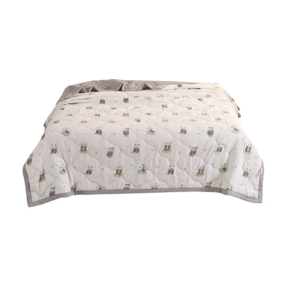 Yhmxh Bedding Summer Air Conditioning Quilt Cool Feeling Ice Silk Summer Quilt Thin Ice Cream Quilt Washable Washable Skin-friendly Throw Blanket Machine Washable Microfiber Bed Sheet Set
