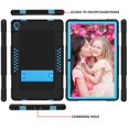 thumbnail image 2 of Mignova for Lenovo Tab P11 Case,Heavy-Duty Drop-Proof Shock-Resistant Rugged Protective case(with Stand) for Lenovo Tab P11/P11 Plus 11 inch Tablet+Screen Protector(Black/Blue+1 Pack), 2 of 7