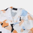 thumbnail image 4 of Chemise en Denim Homme Décontractée Boutons Plage Imprimé Floral Non Positionné Col Rabattu Chemise à Manches Courtes Blouse, 4 of 5