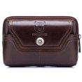 thumbnail image 1 of Men Leather Belt Pouch Waist Bag Fanny Pack Phone Pouch with Belt Loop, 1 of 7
