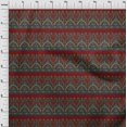 thumbnail image 3 of oneOone Viscose Chiffon Fabric Leaves & Floral Block Print Fabric BTY 42 Inch Wide, 3 of 4