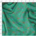 thumbnail image 4 of Soimoi Green Heavy Canvas Fabric Bow & Stripe Decor Fabric Printed Yard 58 Inch Wide, 4 of 5