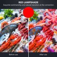 thumbnail image 3 of BRIGHTFUFU Lamp Shade Replacement Red Plastic Heat Dissipation Home Decoration 1Pack, 3 of 8