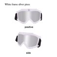 thumbnail image 3 of Zootealy Motorcycle Off-Road Goggles Helmet Outdoor Windproof Sandproof Eye Protection Shield - Model 368 (11 Colors) White Frame Gray Lens, 3 of 6