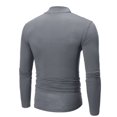 thumbnail image 1 of T-shirt à Manches Longues Col Roulé Couleur Unie Automne Hiver pour Hommes, 1 of 3