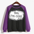 thumbnail image 4 of 50 % de Rabais Liquidation Chandail en Molleton Surdimensionné pour Femmes 2023 T-shirt Imprimé Manches Longues Blouse Col Rond Hauts Décontractés Chandail en Molleton, 4 of 5