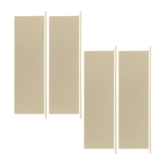 Luzkey 4x Panneau de Couverture d'Évent de Sécheuse, Rabat de Couverture d'Évent de Sécheuse, Anti-Poussière, Facile à Installer, Pièces Premium, Entretien Professionnel, Beige