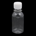 thumbnail image 3 of Unique Bargains 10 Pcs Bouteille en Plastique 100ml Transparente Bricolage Bouteille Ronde avec Couvercle Blanc, 3 of 3