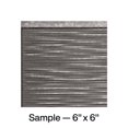 thumbnail image 1 of FASÄDE Ripple Decorative Vinyl Backsplash Panel in Galvanized Steel (6X6 Inch Sample, 1 of 5