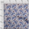 thumbnail image 2 of oneOone Cotton Cambric Medium Blue Fabric Florals Sewing Craft Projects Fabric Prints By Yard 56 Inch Wide, 2 of 4
