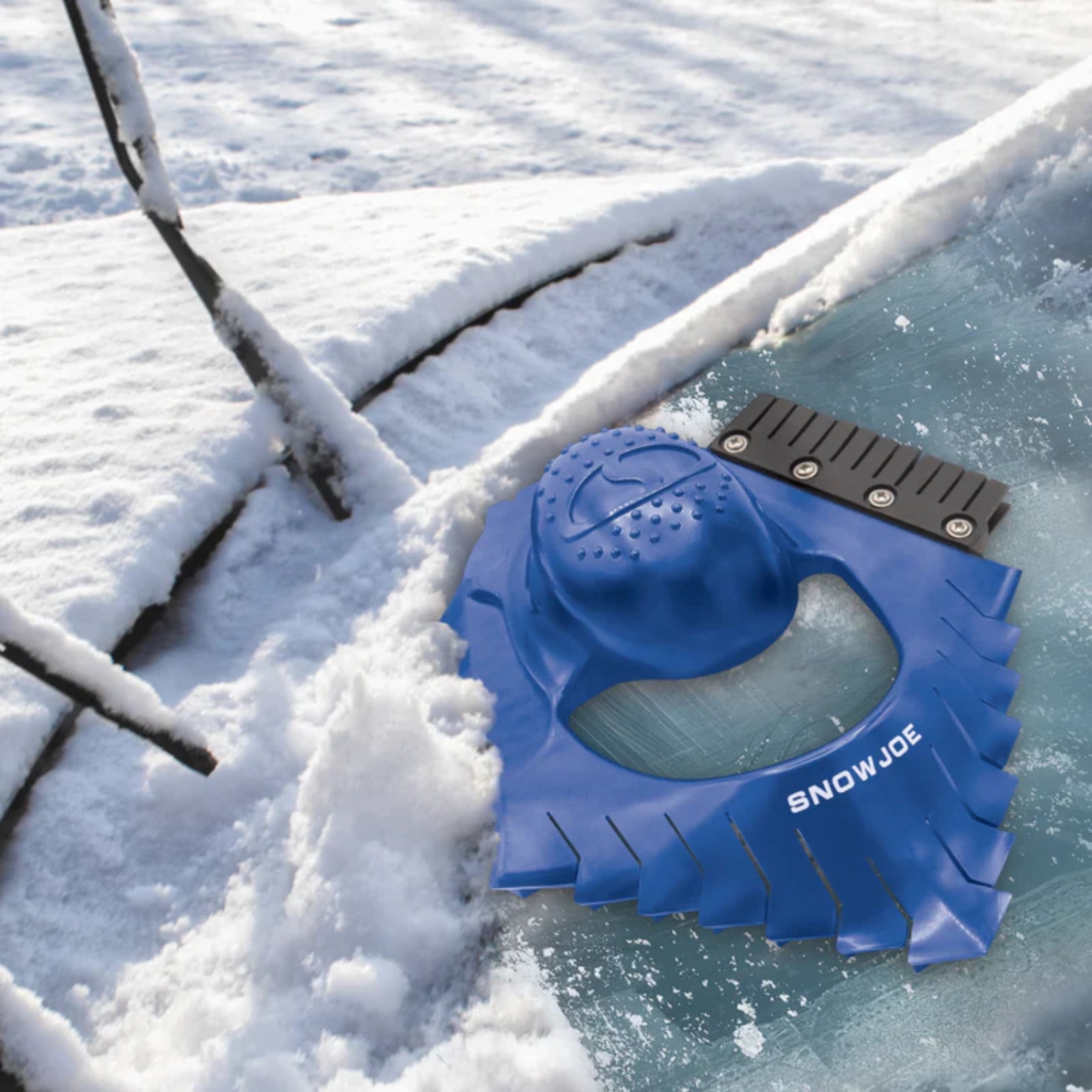 Ice Dozer Pare-brise Grattoir à glace et à neige avec brosse à raclette