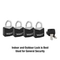 thumbnail image 4 of Master Lock 3/4" Wide Covered Solid Body Padlock, 4 of 5