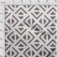 thumbnail image 3 of oneOone Viscose Jersey Gray Fabric Geometric Triangle Sewing Craft Projects Fabric Prints By Yard 60 Inch Wide, 3 of 4