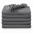 thumbnail image 1 of Bare Home 5-Pack Fitted Sheets - Premium 1800 Collection - Ultra-soft - Deep Pocket - Twin XL, Gray, 1 of 7