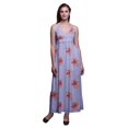 thumbnail image 1 of Bimba Robe Longue Chic à Imprimé Floral pour Femme, Style Bohème, Maxi d'Été, Tenue de Plage - Grand, 1 of 5